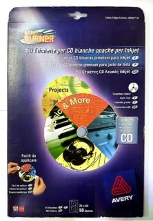 Εκτυπωσιμες Ετικετες CD για Inkjet εκτυπωτες Avery,117 mm, Matt (J8676-25)
