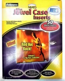Εκτυπωσιμα Εξωφυλλα Για θηκες CD Jewel Case Fellowes 50 τεμαχια (99997)
