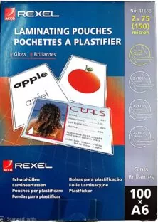 Rexel ζελατίνες πλαστικοποίησης 100xΑ6 154x117mm (41668)