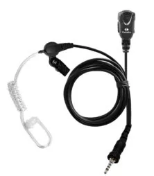 Komunica PWR-TUB-VX7 Μικροακουστικό Σιλικόνης με διάφανο σπιράλ και μικρόφωνο πέτου